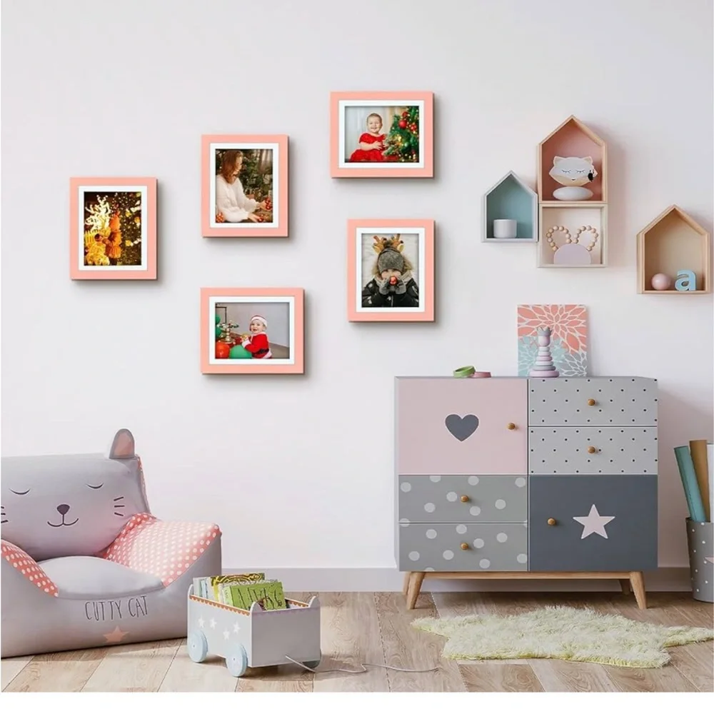 2 Lot Picture Frames Interchangeable  Tempered Glass, Artwork NEW!!!